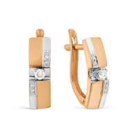 Серьги 585 брил 208-2