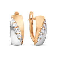 Серьги 585 брил