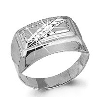 Кольцо печатка 925